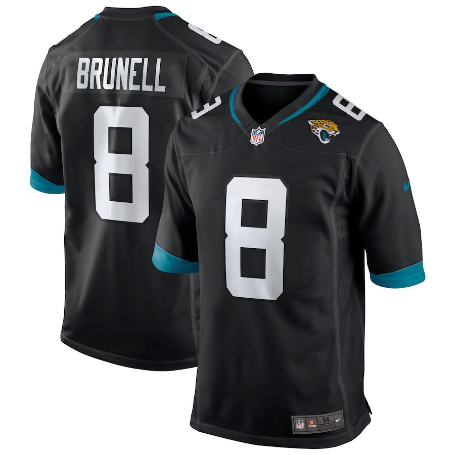 Men Jacksonville Jaguars #8 Mark Brunell Nike Black Game Retired Player NFL Jersey->jacksonville jaguars->NFL Jersey